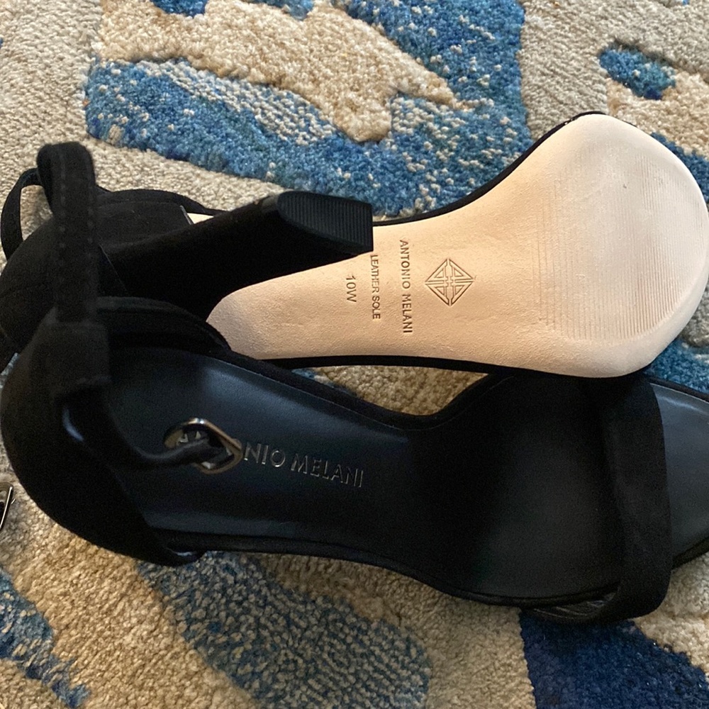 Antonio Melani, black sandal.